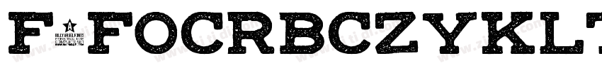 F2FOCRBczykLTW00 Bol字体转换